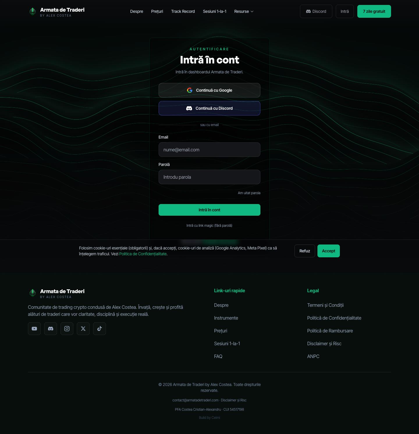 Platform package: custom platform with database, accounts and admin